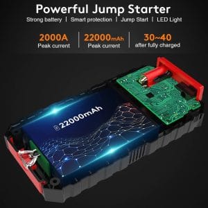 Starter auto multifunctional UTRAI JSTAR ONE, acumulator extern, lanterna, 2000A