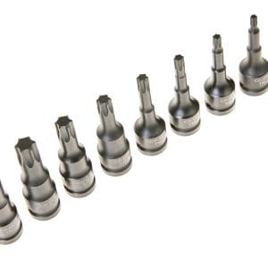 Trusa biti torx de impact T30-T80, 1/2, 8 piese