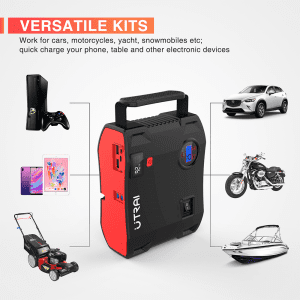 Starter auto multifuctional UTRAI 4 IN 1, Power Bank 24000mah 2000A , compresor de aer