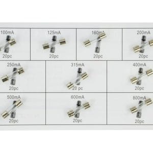 Set de sigurante din sticla, 200 piese