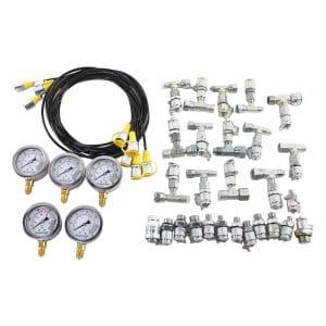 Trusă măsurare presiune hidraulică 600 bar – 13 cuple