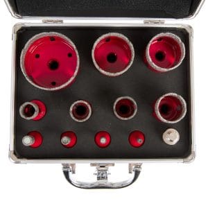 Set 11 carote diamantate M14, dimetru 6-68 mm