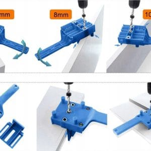 Dispozitiv pentru ghidare si realizarea gaurilor pentru dibluri, 32 piese
