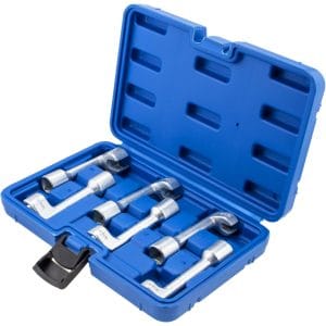 Set chei tubulare pentru conducte injectoare de 1/2", 6 piese