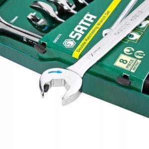 Set chei combinate cu clichet 8-19mm, 8 piese, Sata