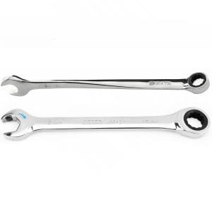 Set de chei profesioanele combinate cu clichet 8-19mm, 12 piese, Sata