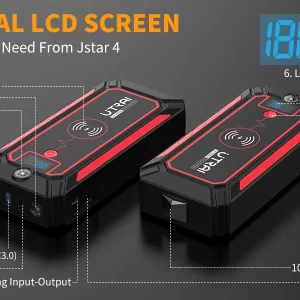 Starter auto multifunctional UTRAI JSTAR 4, acumulator extern ,incarcare wireless , lanterna, 2500A