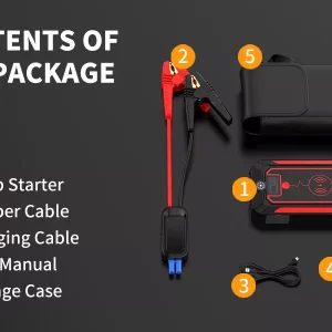 Starter auto multifunctional UTRAI JSTAR 4, acumulator extern ,incarcare wireless , lanterna, 2500A