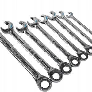 Set chei combinate cu clichet 8-19mm, 8 piese, Sata