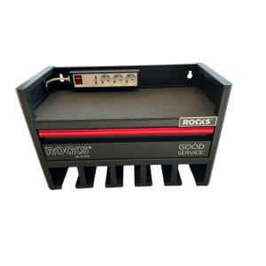 Dulap organizator de perete pentru scule electrice si pneumatice, cu priza 220V si sertar