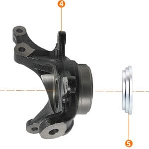 Trusa presa pentru extras rulmenti roata, 50-89mm , 31 piese