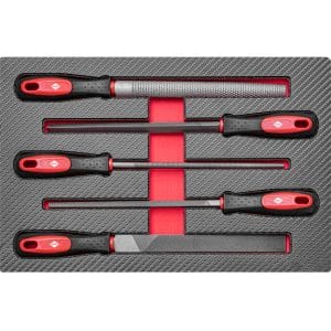 Dulap cu scule XXL cu 12 sertare, blat de lemn, 360 piese, Airpress