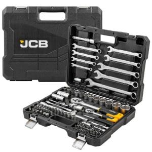 Trusa de chei tubulare profesionale 1/4', 1/2', JCB, 82 piese