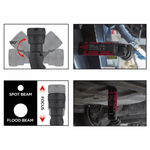 Lampa de atelier unghiulara ZOOM, 1000 Lumeni, 2500 MAh, FLEX