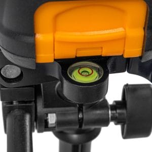 Nivel cu laser, laser cu linie incrucisata verde, autonivelant + trepied, JCB, Negru/Portocaliu