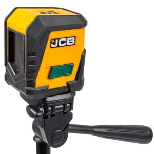 Nivel cu laser, laser cu linie incrucisata verde, autonivelant + trepied, JCB, Negru/Portocaliu