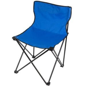 Set masa camping pliabila cu 4 scaune, cadru metal, albastru