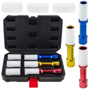Set tubulare lungi pentru jante aliaj, 17-21mm, 3 piese