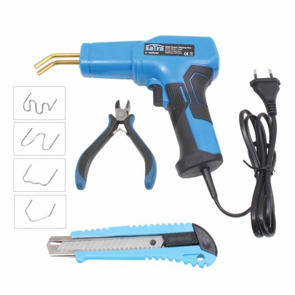 Trusa cu pistol pentru lipit elemente de plastic 50W