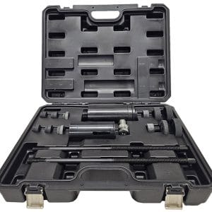 Presa hidraulica pentru bucse arc suspensie camioane, 17 tone + Pompa Hidropneumatica