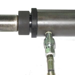 Presa hidraulica pentru bucse arc suspensie camioane, 17 tone + Pompa Hidropneumatica