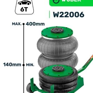 Cric pneumatic 6T, 140-400mm WUBER