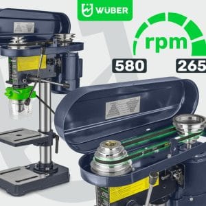 Mașină de Găurit de Banc WUBER 1600W, Mandrină 16 mm
