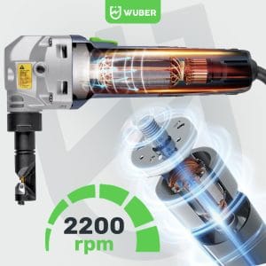 Foarfecă electrică pentru tablă 500W, 1.6 mm, 2200 RPM Wuber