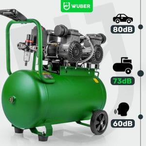 Compresor de aer silentios Wuber, putere 1600W, rezervor 50L, 4 cilindri
