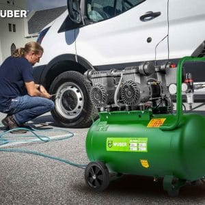 Compresor de aer silentios Wuber, putere 1600W, rezervor 50L, 4 cilindri