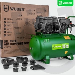 Compresor de aer silentios Wuber, putere 1600W, rezervor 50L, 4 cilindri