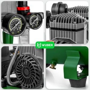 Compresor de aer silentios Wuber, putere 1600W, rezervor 50L, 4 cilindri