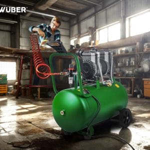 Compresor de aer silentios Wuber, putere 1500W, rezervor 50L