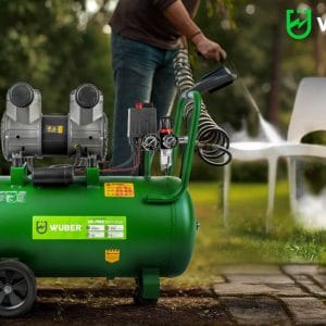 Compresor de aer silentios Wuber, putere 1500W, rezervor 50L