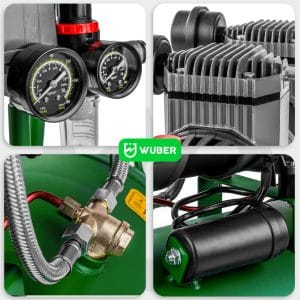 Compresor de aer silentios Wuber, putere 1500W, rezervor 50L