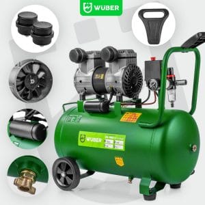 Compresor de aer silentios Wuber, putere 1500W, rezervor 50L
