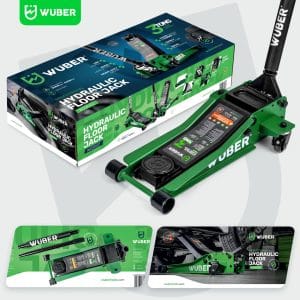 Cric crocodil hidraulic de 3 tone 85-430mm,roti Nylon, profesional Wuber