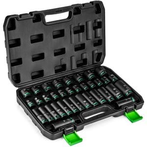 Set chei tubulare impact 1/2” Wuber, 35 piese