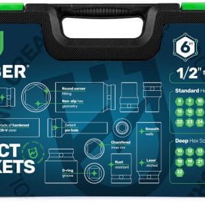 Set chei tubulare impact 1/2” Wuber, 35 piese