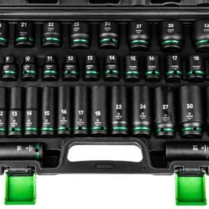 Set chei tubulare impact 1/2” Wuber, 35 piese