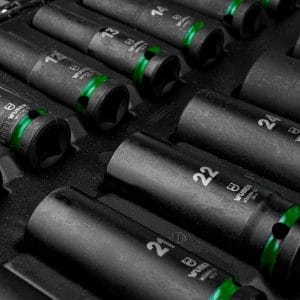 Set chei tubulare impact 1/2” Wuber, 16 piese