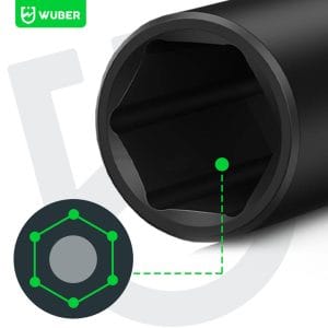 Set chei tubulare impact 1/2” Wuber, 16 piese