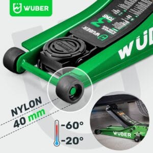 Cric crocodil hidraulic de 3 tone 85-430mm,roti Nylon, profesional Wuber