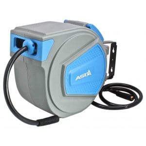 Tambur automat furtun aer comprimat 20m, 3/8", 15 bar, suport rotativ perete/tavan