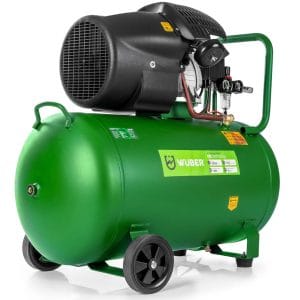 Compresor Aer WUBER 100L, 2000W, 8 BAR, 2 Cilindri Fontă, 170 l/min