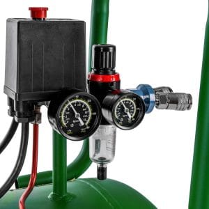 Compresor Aer WUBER 100L, 2000W, 8 BAR, 2 Cilindri Fontă, 170 l/min