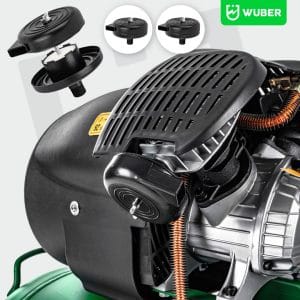 Compresor Aer WUBER 100L, 2000W, 8 BAR, 2 Cilindri Fontă, 170 l/min