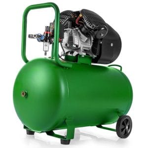 Compresor Aer WUBER 100L, 2000W, 8 BAR, 2 Cilindri Fontă, 170 l/min