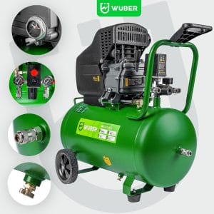 Compresor Aer WUBER 50L, 1500W, 8 BAR, 120 l/min