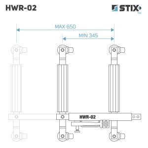 Set 4 buc dispozitiv hidraulic pentru mutat masini avariate, 680kg, Stix